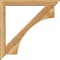 Ekena Millwork Westlake Traditional Rough Sawn Bracket w/ Offset Brace, Western Red Cedar, 6"W x 46"D x 46"H BKT0604X46X46WTL01RWR - alternate 3